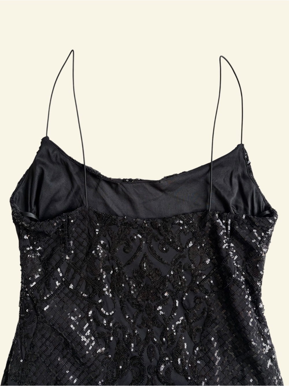 NWT B Smart Black Sequin Mini Dress Feather Trim Cocktail Party Size XL 962Y962E - Picture 9 of 12